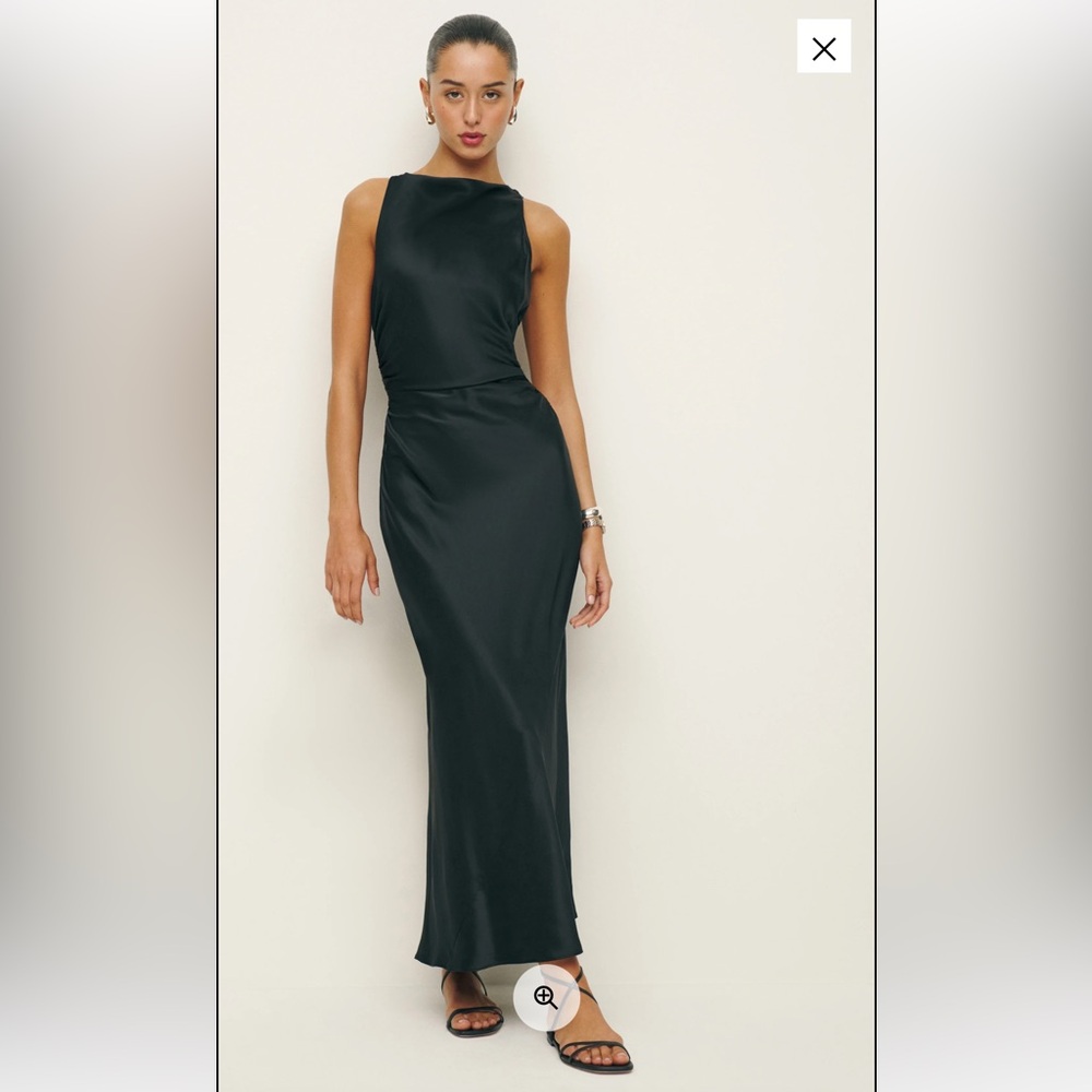 REFORMATION Elegant Black Evening Gown